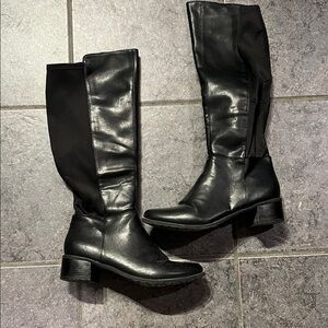 Madeline Tall Black Over-the-Knee Boots